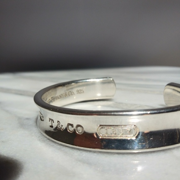 ✔SOLD Tiffany & Co. 1837 Silver 925 Cuff Bracelet - Picture 5 of 8